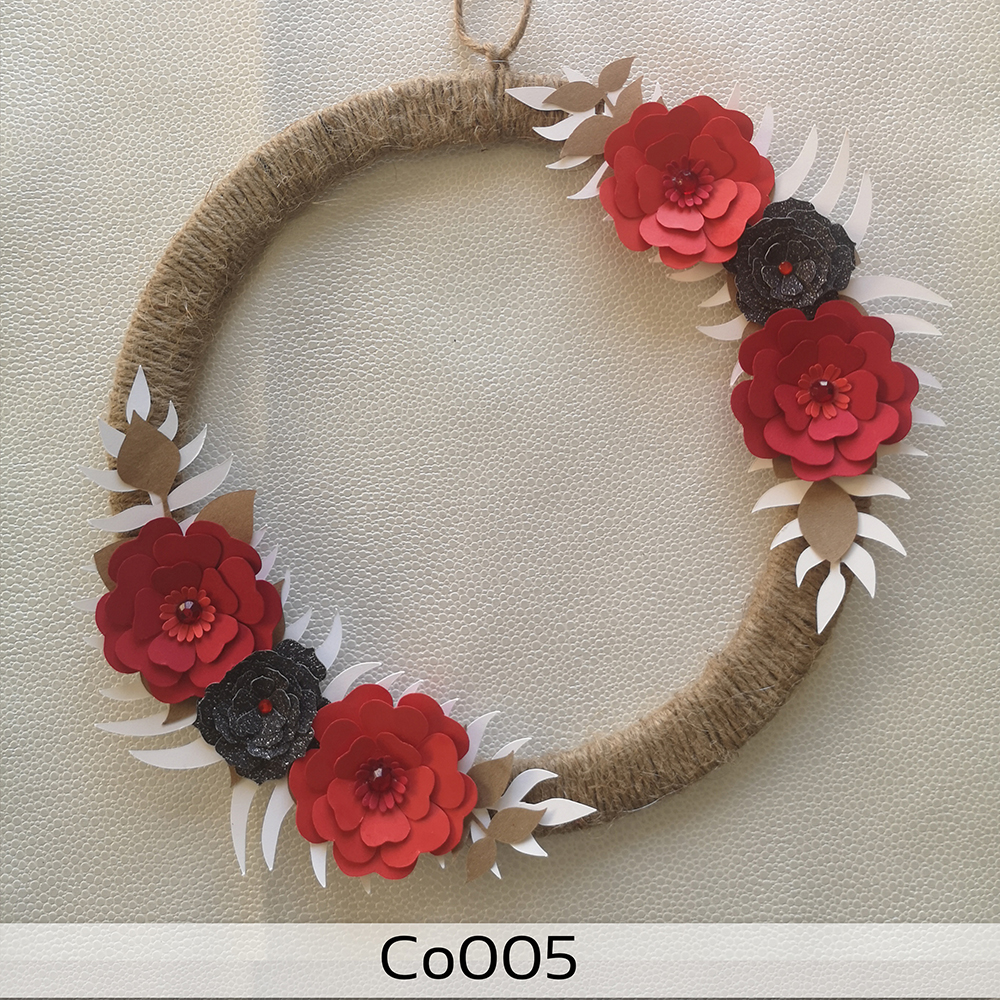 Couronne de fleurs en papier – Image 14