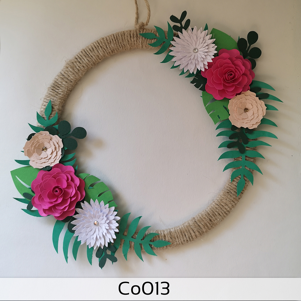 Couronne de fleurs en papier – Image 2