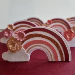 Marque-places arc-en-ciel – Baptême de Liséa