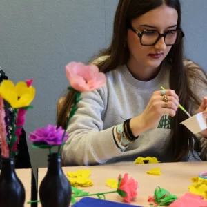 atelier fleur -crédit agricole